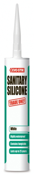 Bostik Silicone Sanitary Sealant - White - C20 - Box of 12